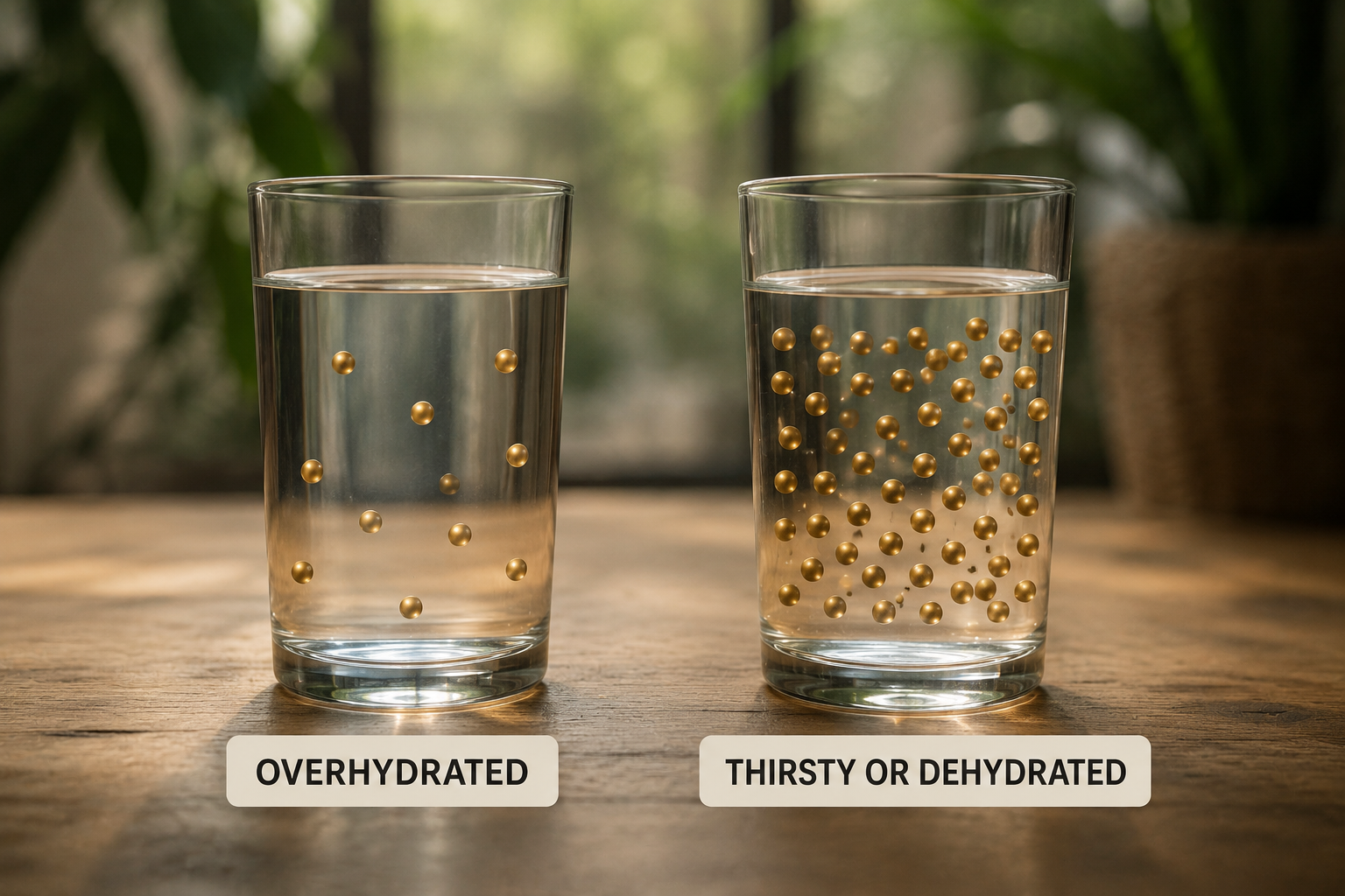 Dehydration vs Thirst Osmotic Concentration Diagram